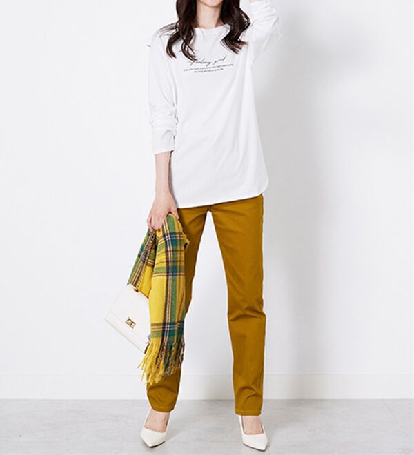 BELLUNA（ベルーナ）の「綿１００％ロゴデザインプルオーバー（カットソー）」｜詳細画像