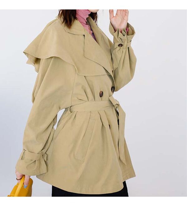 cen. トレンチポンチョコート coca トレンチコート コート ポンチョトレンチコート レディース