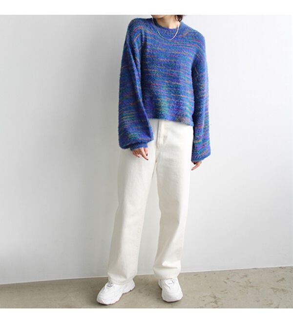 GeeRA（ジーラ）の「ミックスシャギーショートニット（ニット・セーター）」｜詳細画像