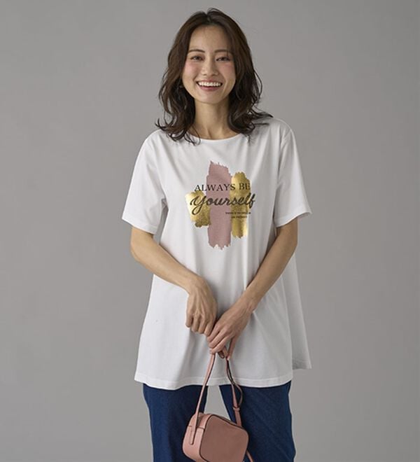 BELLUNA（ベルーナ）の「一枚で着映えるデコラＴ（Tシャツ）」｜詳細画像