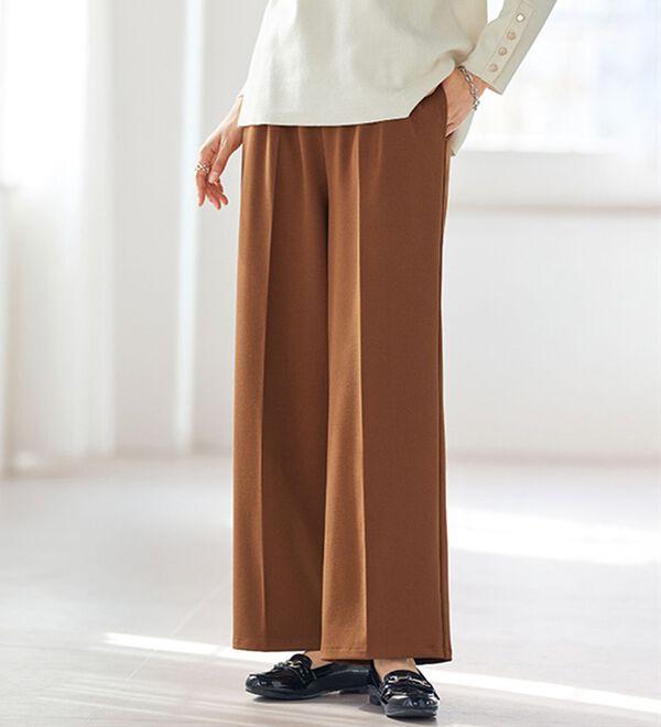 BELLUNA（ベルーナ）の「ウールライクワイドパンツ（ワイドパンツ・ガウチョ）」｜詳細画像
