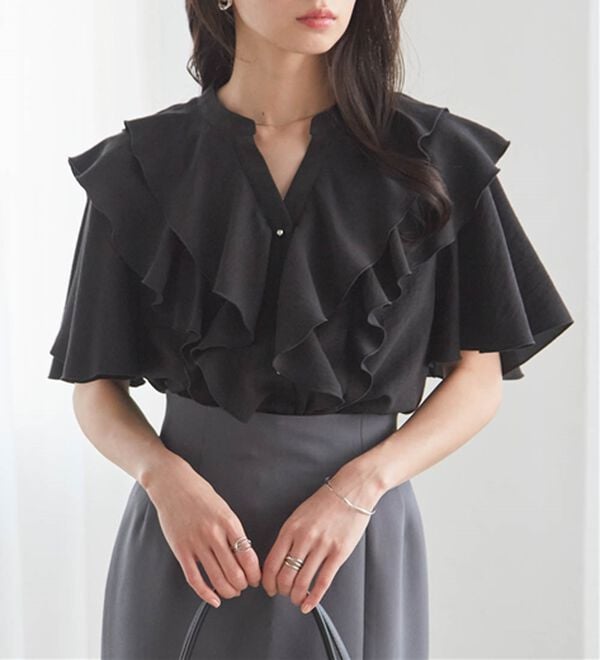 RANAN（ラナン）の「ラッフルフリルブラウス（ブラウス）」｜詳細画像