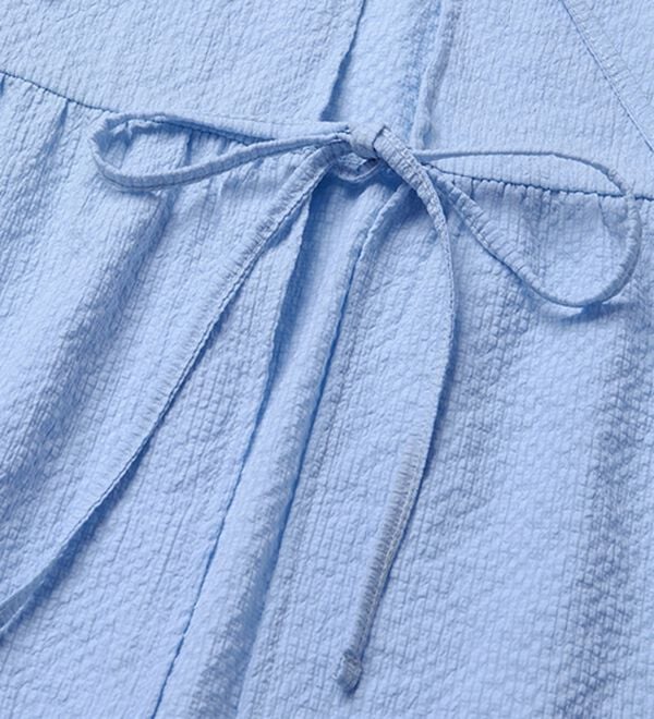 RANAN（ラナン）の「ひんやり！前後２ＷＡＹリボンデザインブラウス（ブラウス）」｜詳細画像