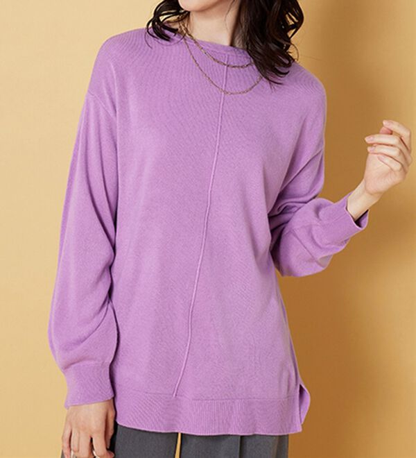 BELLUNA（ベルーナ）の「ふんわりカシミヤタッチニットプルオーバー（ニット・セーター）」｜詳細画像