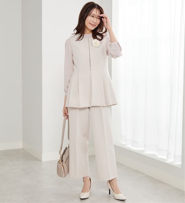 BELLUNA（ベルーナ）の「＜Ｃ／Ｓ＞センタータックワイドパンツ（ワイドパンツ・ガウチョ）」｜詳細画像