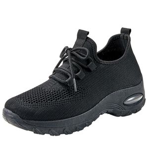 BELLUNA（ベルーナ）の「軽量ニットエアソールデザインスニーカー（スニーカー）」｜黒