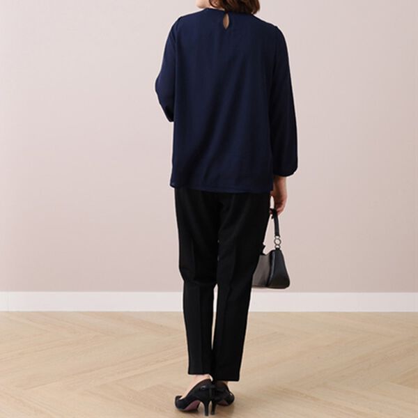 BELLUNA（ベルーナ）の「＜ＢＥＬＬＵＮＡ　ＦＯＲＭＡＬ＞タック使いテーパードパンツ（テーパードパンツ）」｜詳細画像