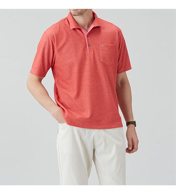 「【３色組】＜コムルヴァン・オム＞お洒落な杢調大人顔ポロシャツ（メンズシャツ）」｜詳細画像