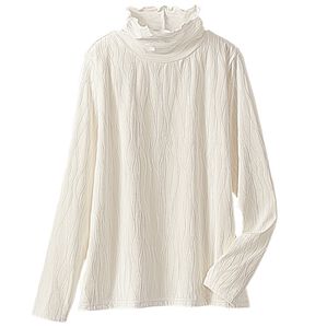 BELLUNA（ベルーナ）の「インナーで色差しジャカードプルオーバー（カットソー）」｜オフ白