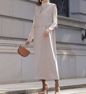 RANAN（ラナン）の「機能付！ベスト&times;キャミワンピースアンサンブル（その他ワンピース）」｜詳細画像