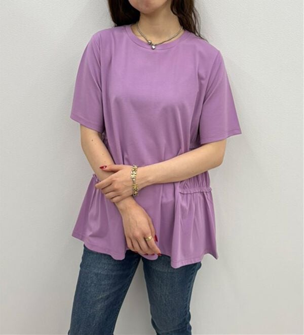 BELLUNA（ベルーナ）の「ひんやり！サイドギャザー使いチュニック（チュニック）」｜詳細画像