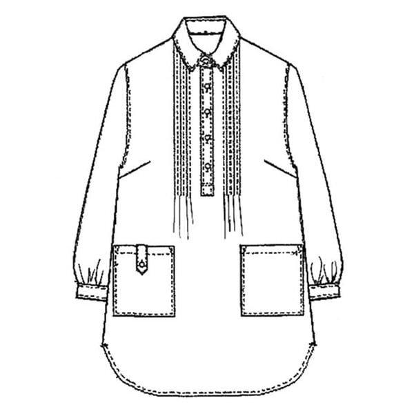 BELLUNA（ベルーナ）の「綿１００％起毛チェック柄かっぽうシャツ（パジャマ・ルームウェア）」｜詳細画像