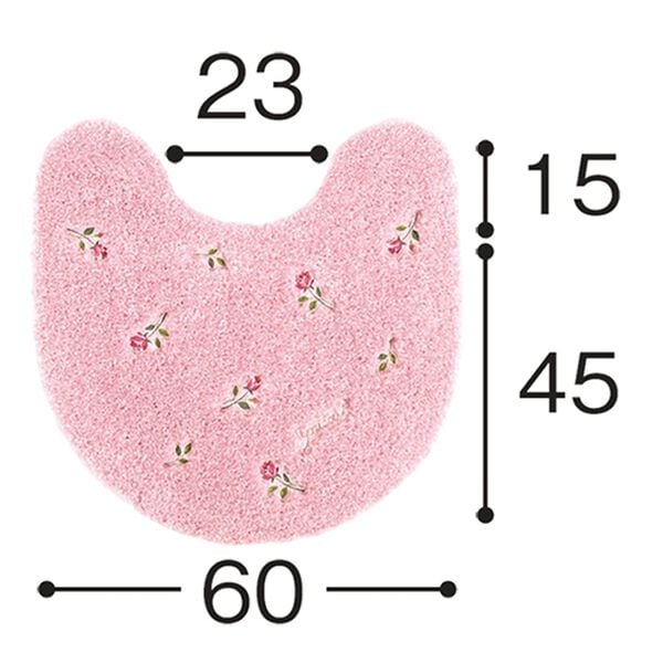「小花刺繍がかわいいスイートトイレタリーシリーズ（トイレマット）」｜詳細画像