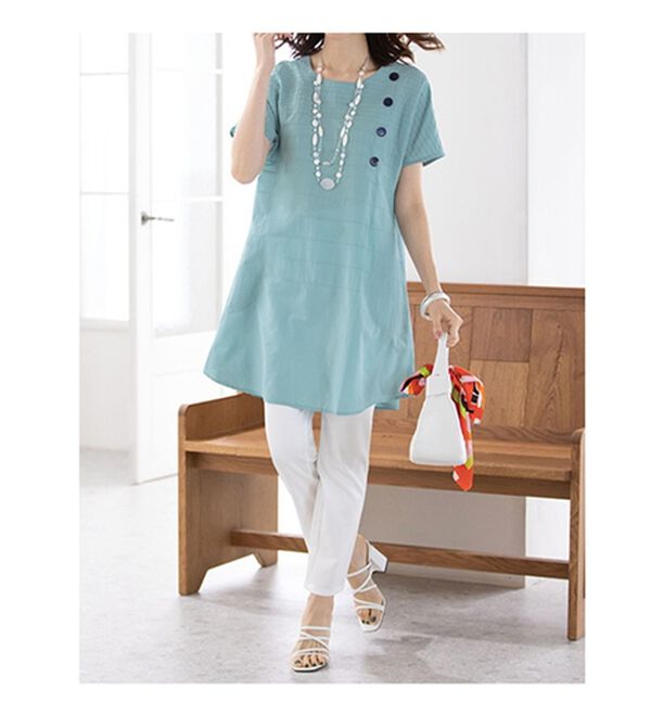 ルフラン（ルフラン）の「ピンタック素材チュニック（チュニック）」｜詳細画像