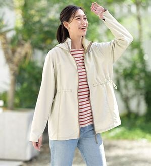 ルフラン（ルフラン）の「日差しに負けない＊軽量ＵＶジャケット（ブルゾン）」｜アイボリー