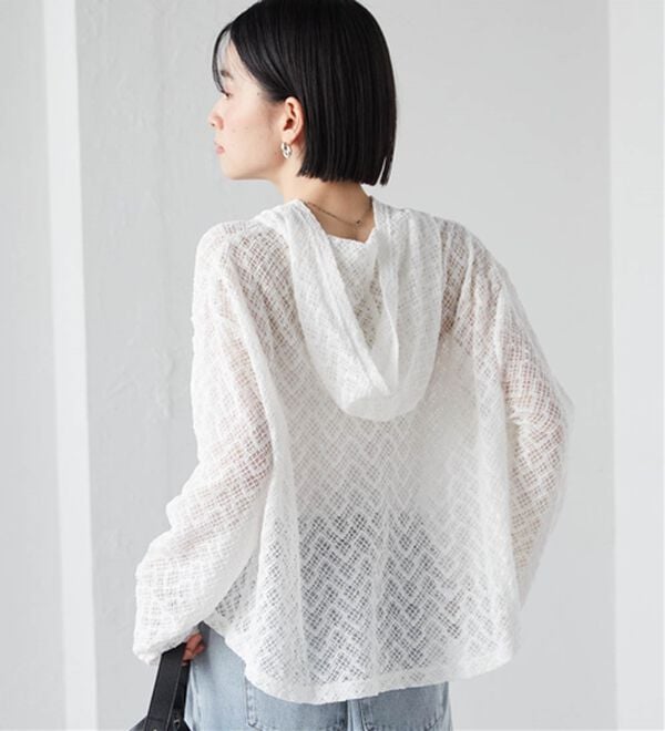 RANAN（ラナン）の「レースフーディートップス（カットソー）」｜詳細画像