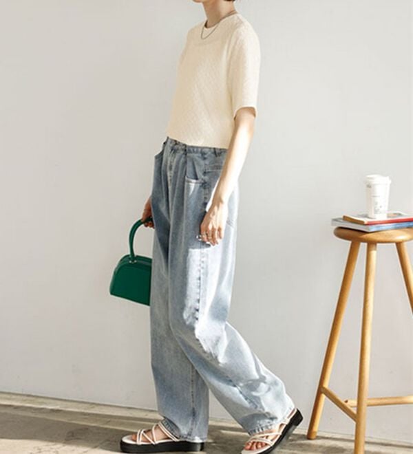 GeeRA（ジーラ）の「ふくれジャカードテクスチャーブラウス（ブラウス）」｜詳細画像