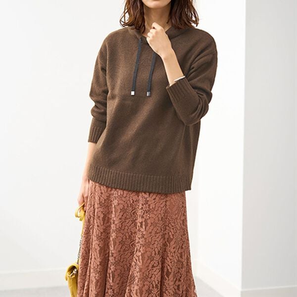 BELLUNA（ベルーナ）の「配色使いほっこりエコニットプルオーバー（ニット・セーター）」｜詳細画像