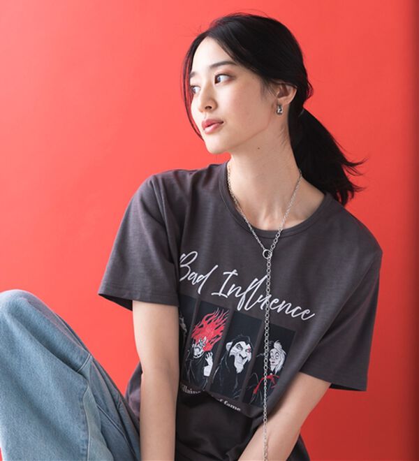 「＜Ｄｉｓｎｅｙ＞キャラクタープリントヴィンテージ風Ｔシャツ（チュニック）」｜詳細画像