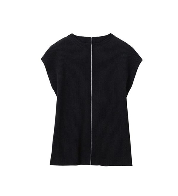 GeeRA（ジーラ）の「配色ラインフレンチスリーブニット（ニット・セーター）」｜詳細画像