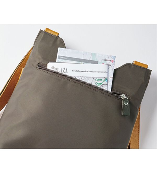 「＜日本製＞姫路レザースマホポケット付ショルダー（メンズショルダーバッグ）」｜詳細画像