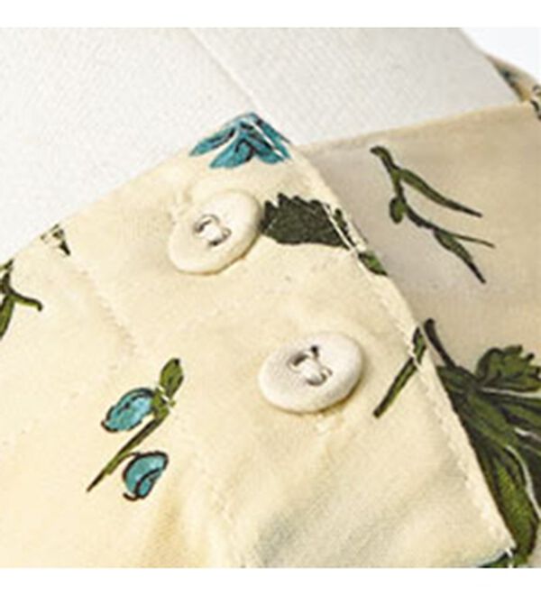 BELLUNA（ベルーナ）の「レーヨンプリント肩ボタン使いチュニック（チュニック）」｜詳細画像