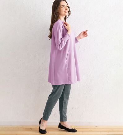 LAVIENNE（ラヴィエンヌ）の「毛玉ができにくい！裏ファーチュニック（パジャマ・ルームウェア）」