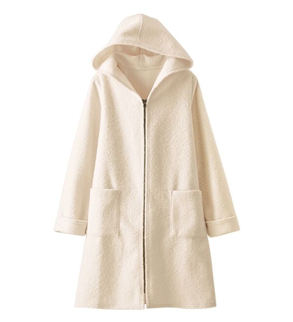 BELLUNA（ベルーナ）の「ボア素材フードデザインコート（ロングコート）」｜詳細画像