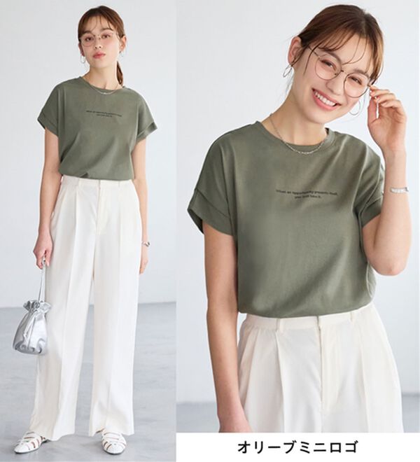 Viola e Viola（ヴィオラ エ ヴィオラ）の「脱普通！すっきり見え大人の上品Ｔシャツ（Tシャツ）」｜詳細画像