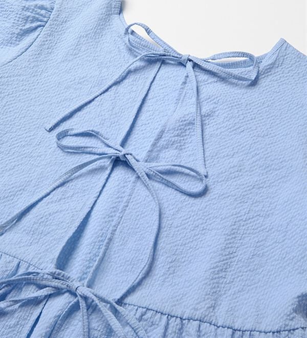 RANAN（ラナン）の「ひんやり！前後２ＷＡＹリボンデザインブラウス（ブラウス）」｜詳細画像