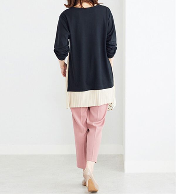 BELLUNA（ベルーナ）の「裾プリーツ切替チュニック（チュニック）」｜詳細画像