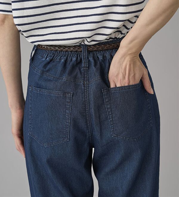 BELLUNA（ベルーナ）の「【チラシ掲載】新感覚！メッシュデニムワイドパンツ（フルレングスパンツ）」｜詳細画像