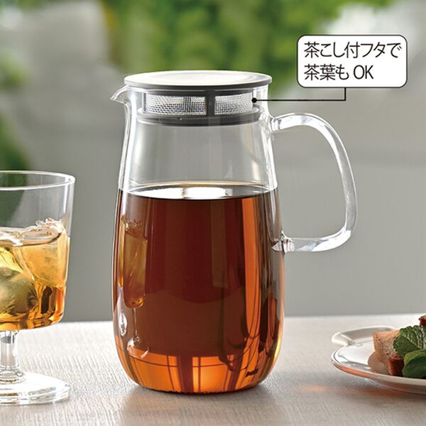 「ハリオ　レンジでかんたん麦茶ポット　むぎちゃん　２色組（その他キッチン用品）」｜詳細画像