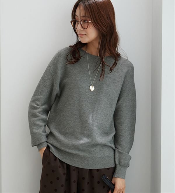 BELLUNA（ベルーナ）の「ラメ調もちもちニットプルオーバー（ニット・セーター）」｜詳細画像