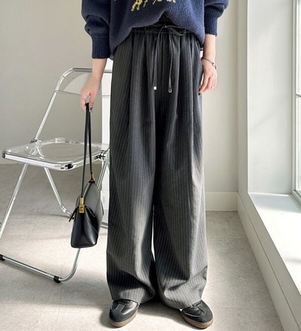 GeeRA（ジーラ）の「【体型カバー】上品なのにラクちんワイドパンツ（フルレングスパンツ）」｜詳細画像