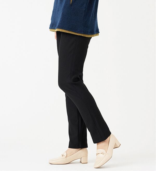 BELLUNA（ベルーナ）の「ウエストらくらく！ふっくら裏起毛ストレッチパンツ（フルレングスパンツ）」｜詳細画像
