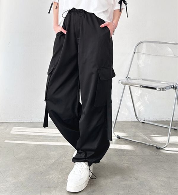 GeeRA（ジーラ）の「サイドリボンカーゴパンツ（その他パンツ）」｜詳細画像