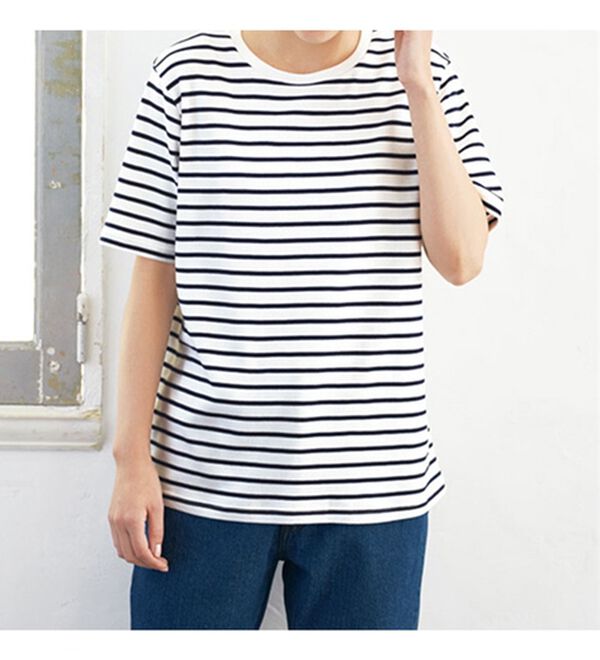 BELLUNA（ベルーナ）の「オーガニック超長綿１００％プルオーバー（カットソー）」｜詳細画像