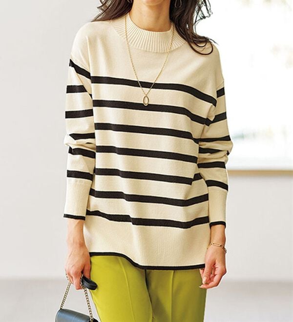 BELLUNA（ベルーナ）の「もちもち素材ハイネックニットプルオーバー（ニット・セーター）」｜詳細画像