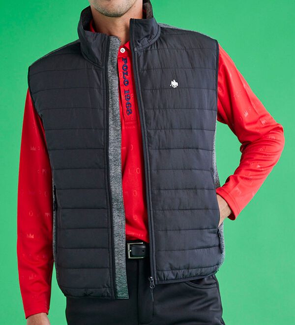 「＜ポロ・ビーシーエス＞頼れる動けるストレッチベスト（メンズベスト）」｜詳細画像