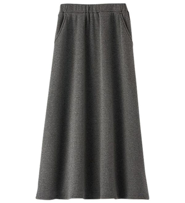 BELLUNA（ベルーナ）の「あったか裏ファー素材ロング丈スカート（ロングスカート）」｜詳細画像