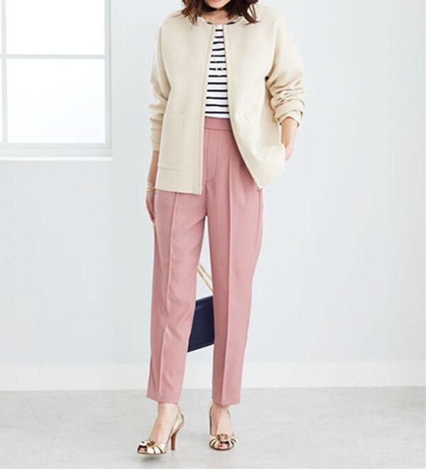 BELLUNA（ベルーナ）の「ジップ使いニットブルゾン（ブルゾン）」｜詳細画像