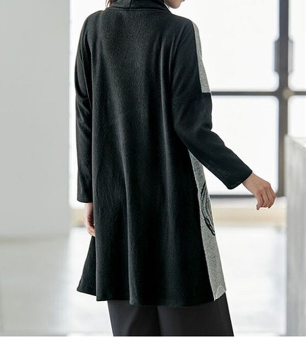 ご購入者様決定꒰Misty Shower꒱サークル柄 チュニック サイケ ミニワンピカットソー カットソーツイードチュニック◎ | 京都通販ミセスのファッション館・本店