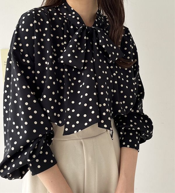 GeeRA（ジーラ）の「前後２ｗａｙボウタイブラウス（ブラウス）」｜詳細画像