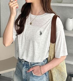 GeeRA（ジーラ）の「【Ｕ．Ｓ．　ＰＯＬＯ　ＡＳＳＮ．】スラブシアーTシャツ（Tシャツ）」｜オートミール