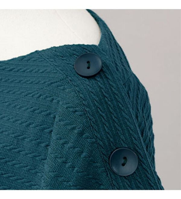 BELLUNA（ベルーナ）の「ケーブルジャカードボタン使いチュニックアンサンブル（アンサンブル）」｜詳細画像