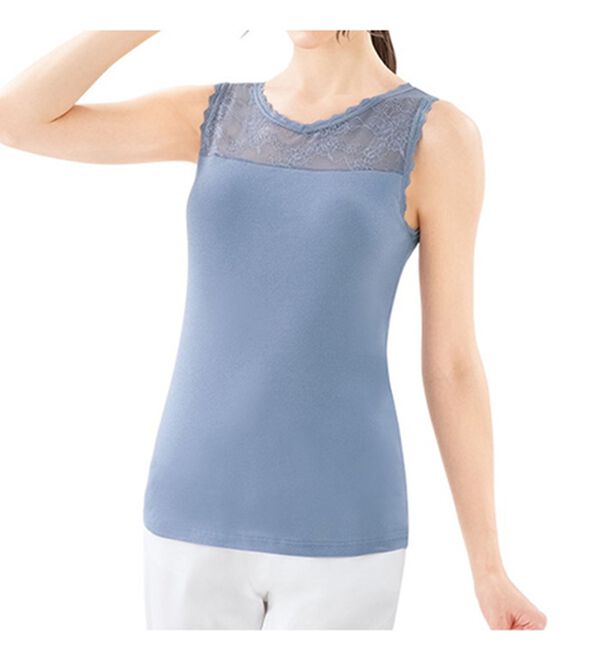 「【３色組】レースがお洒落な２ＷＡＹタンク（肌着・インナーウェア）」｜詳細画像