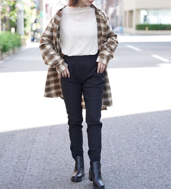 A HAPPY MARILYN（アハッピーマリリン）の「【Ｍ～８Ｌ】楽ちん暖かスキニーパンツ（スリム・スキニーパンツ）」｜詳細画像