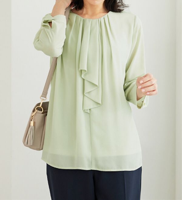 BELLUNA（ベルーナ）の「＜セレモニースタイル＞ボウタイデザインブラウス（ブラウス）」｜詳細画像