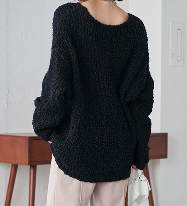 RANAN（ラナン）の「スラブヤーンボリュームニット（ニット・セーター）」｜詳細画像